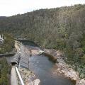 Butlers Gorge Power Station_The spillway and tailrace as seen from the top of Clarke Dam