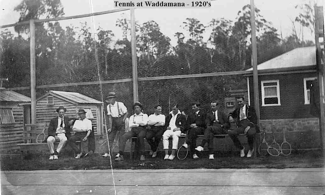 Tennis at Waddamana, 1920s